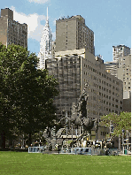 The two photos top right and center are the grounds of the UN and the skyline of NYC.  Center right you see the Chrysler Building peeking out to the left of the  photo.