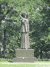 Top right photo is an Italian statue as seen on the lawn of the United Nations.