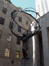 You think you have it hard... Atlas holds the weight of the world everyday at Rockefeller Center on 5th Avenue.