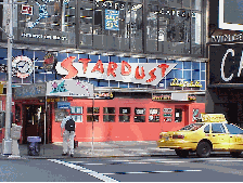 Center right picture is the Stardust Diner on Broadway.  You can see a portion of the Cats sign to the right.  In case you don't already know, Cats has been closed for some time now. Their logo was "Cats Now and Forever", nothing is forever in NYC.