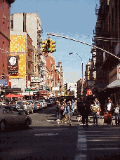 Center photo is another look at Mulberry Street.  Most of the restaurants have menus posted outside on the sidewalk and they all seem to have very special prices for lunch. 