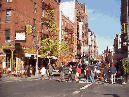 Bottom right picture you see part of the lunch crowd on Mulberry Street.