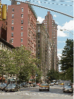 Top left picture is Broadway and the Upper West Side in the 80's.  The street is wide there and divided with trees.