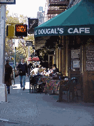 Top left picture is MacDougal Caf and the corner of Bleecker Street.  Hanging out in coffee houses is living in Greenwich Village, different from any other area of the city.  You can 'dress down' here.  Greenwich Village residents are a diverse group.