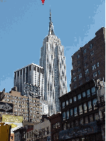 Bottom right is a sight that follows you around the village, the Empire State Building as seen from 6th Avenue.  