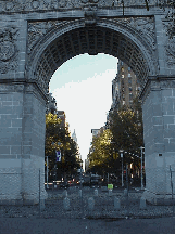 Top left picture is the arches of Washington Square Park very early in the morning.  That is 5th Avenue you see through the arches.  The far distant building is the Empire State Building.