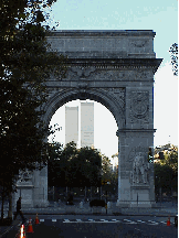 Top right picture was also taken early in the morning too.  You are looking through the arches in the other direction and the World Trade Center can be seen in the distance. 