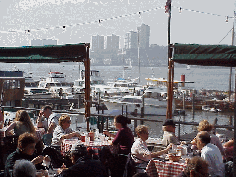 Center right picture you see the sail boats and yachts at the Pier of the 79th Street Boat Basin.