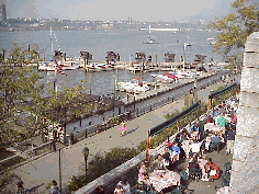 Bottom right is another look down on the outdoor dining at O'Neals Restaurant.  The fire in New Jersey was very intense that day click here for pictures of the fire.