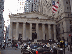 Top right picture is Federal Hall where in 1788 this Doric temple served as the country's first capitol.