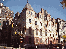 Top right picture is a building across the street from the park.