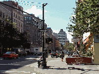 Top left picture is Columbus Avenue.  This is the trendy shopping and dining area of the Upper West Side.