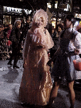 The photos on this page were taken at the recent annual Greenwich Village Halloween Parade. Every year this parade grows and so does the media coverage. It's full of scary things, half dressed people, ugly things and costumes making political statements.