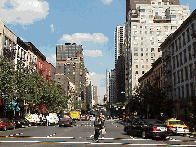 Above left is a picture of Second Avenue in the 50's.  In the evenings you find the local residents meet to socialize in the many restaurants and bars.