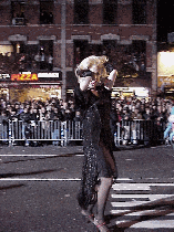 People that live in Greenwich Village aren't known to be inhibited...so on Halloween night the parade can get wild.  Top left you see a guy being Marilyn for the evening.