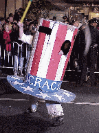 Today we are giving you our final picture memories of the annual Greenwich Village Parade for this year.   Top left is a picture of the Democracy hat that cracked a whip as it danced around in circles on 6th Avenue.