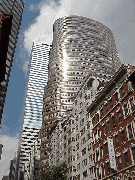 You'll notice that these very modern buildings are surrounded by very old structures.  The Citicorp Building has lots of shopping and restaurants and the subway is right at the door.