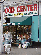 Top left picture you see an Italian food store in Little Italy.