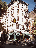 Top right and left pictures are two pretty restaurants in the West Village.