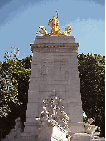 Top right is a picture of Columbus Circle.  This photo was taken looking south towards Times Square which is only a couple blocks away. Center right you see the pretty statue at Columbus Circle with Central Park in the distance.