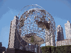 Top right photo is the gorgeous silver globe of Trump International Hotel and Towers at Columbus Circle.