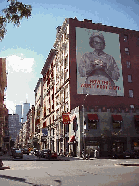 Top left picture is Houston Street which separates Greenwich Village from Soho. Soho is one of the most expensive and fashionable areas of New York City.