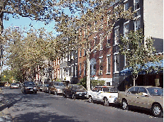 Center right picture you see the pretty houses on MacDougal Street.