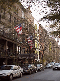 Center right is the National Arts Club at Gramercy Park which houses the only original Tiffany stained glass ceiling left in NYC.