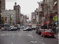 The picture to the right is Canal Street.  If you walk a few blocks north, you'll be in Little Italy. Walk south and you are entering the downtown area.