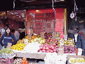 Top right photo you see fruit being sold in Chinatown.