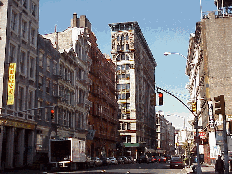 Bottom right picture : The building in the center of the picture is on Broadway.  The old buildings in this area have really high ceilings, large windows and once converted to apartments they make great hideaways for the famous.