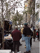 Movie production crews always have tables of food catered to the location where they are filming.