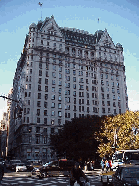 Bottom right picture you see The Plaza Hotel, one of the most beautiful hotels in New York City. Many tourists will open their Christmas present here. Center right picture you see a man and his horse keeping step to the Christmas beat at Grand Army Plaza.