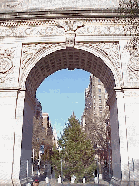 Top left picture you see the Christmas tree in the center of Washington Square Park, the home of Readio. In the distance you see Fifth Avenue.