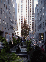 Top right picture is a long shot of Rockefeller Center and the Christmas tree.