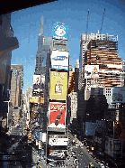 Top right picture is a look down on Times Square and the famous Coke sign. Top left picture you see some of the famous signs on 42nd Street in Times Square.