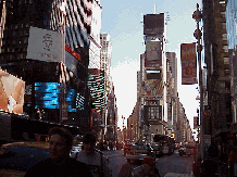 Bottom right picture is the Jumbotron in Times Square.  This is where millions wait in the cold to see the ball drop every year.