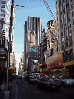 Once known for the sleaze, 42nd Street is cleaned up with new stores and plenty of neon! Top left picture is 42nd Street looking east.