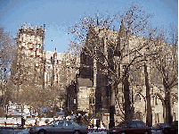 This old castle like structure is being renovated and a new high-rise will be built next door as a new residence for the area.Top right picture is St. John the Divine Cathedral Church.  Construction of this gorgeous cathedral started in 1892 and goes on.