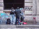 Center right photo you see an artist painting his canvas on a corner in Soho.  The greatest thing about New York is the talented people and the challenge. There's always someone smarter and more creative to keep you working harder!