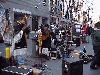 Center right you see some of the entertainment that's free, the street performers. Bottom right you see a distant picture of Broadway.  There are many great restaurants in this area.