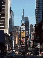 West 46th Street between 8th and 9th Avenues is known as Restaurant Row.  However, you don't have to spend money to have fun, people watching can entertain you for hours or days.