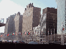 Bottom right picture you see Tudor City as seen from the United Nations Plaza.