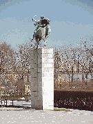 Top left picture you see a statue on the lawn of the United Nations Plaza with the Queensboro Bridge in the distance.