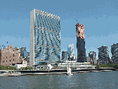 Maybe you're ready to settle down and  buy a nice place. Picture of Trump World Towers by the UN to the center right.