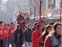 Top left picture is one of the most colorful neighborhoods downtown, Chinatown.  This photo was taken at the recent New Year's parade.  A visit to Chinatown is like taking the subway to another country!