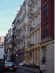 Bottom right picture  you see pretty buildings in Soho near Canal Street which is the next neighborhood, Chinatown.