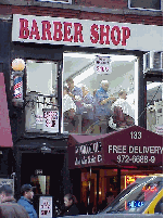 Top right picture you see a barber shop near Grand Central Station. Most New Yorkers get their haircut and shoes shined on the run.