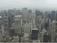 Center right picture you see one of the views that many New Yorkers see from the windows of their offices or homes.  This view is from the Empire State Building.