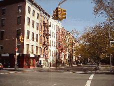 Center right photo you see residential buildings across from Tompkins Square Park.  We have neighborhoods... some known for business people, some wealthy people and some are known for the cool people that live there.